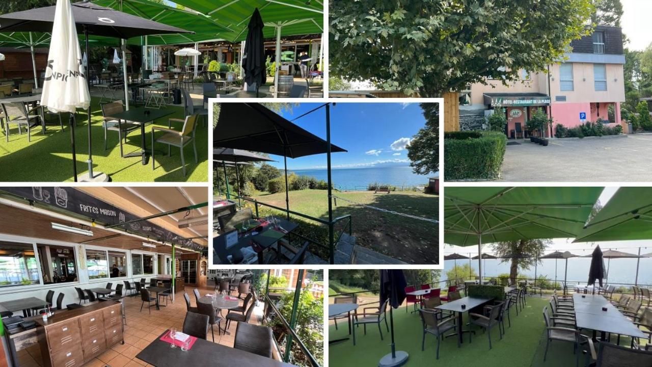Hotel Restaurant De La Plage Gland Bagian luar foto